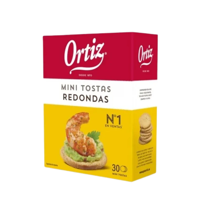 Mini Tostas Redondas Ortiz