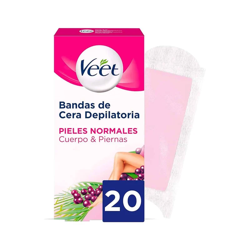 Veet Bandas de Cera Depilatoria Corporal Piel Normal