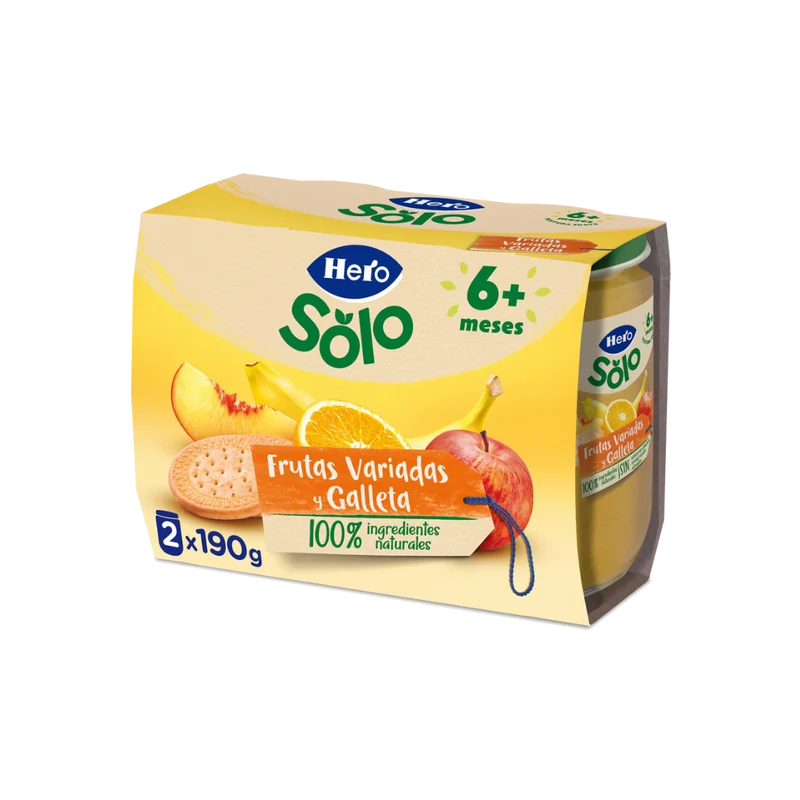 Hero Solo Frutas Variadas y Galleta