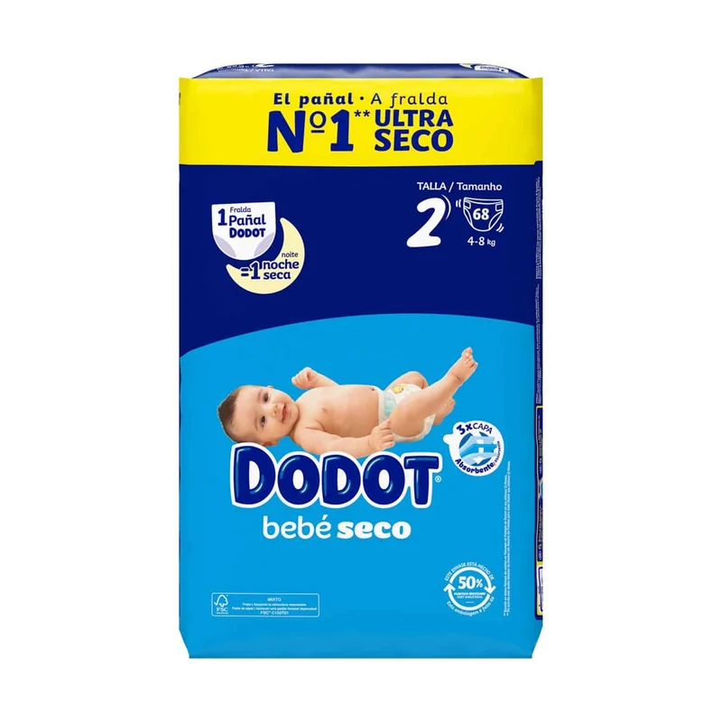 Pañal Dodot Talla 2 58u