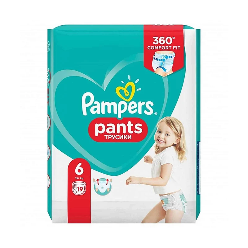 Pampers Pants Talla 6 19u