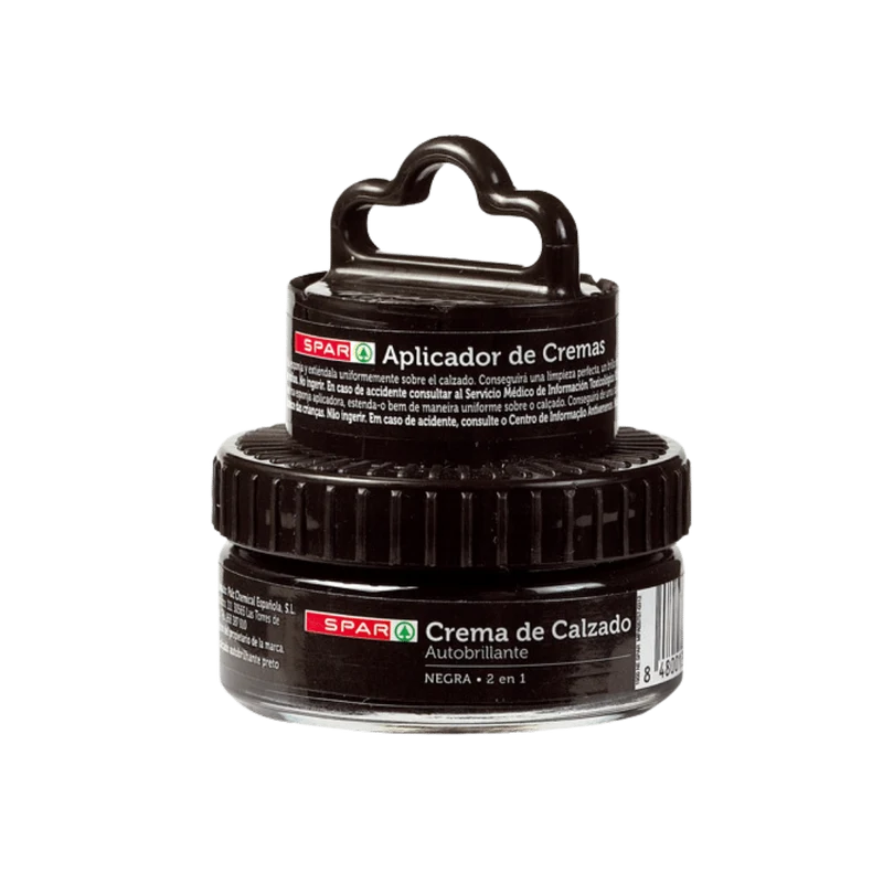SPAR Crema de Calzado Negra Autobrillante
