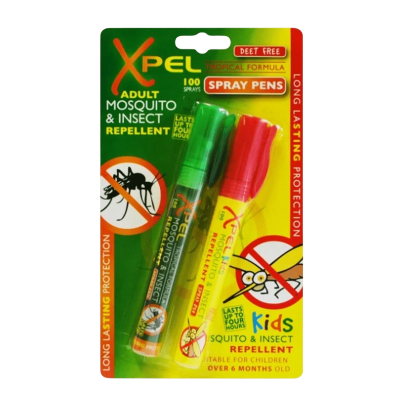 XPEL Lápices Spray Repelente Mosquito Adultos y Niños