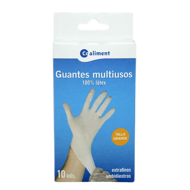 Guantes Látex Multiusos Coaliment 10u - M