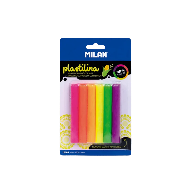 Milan Plastilina Neón 6u