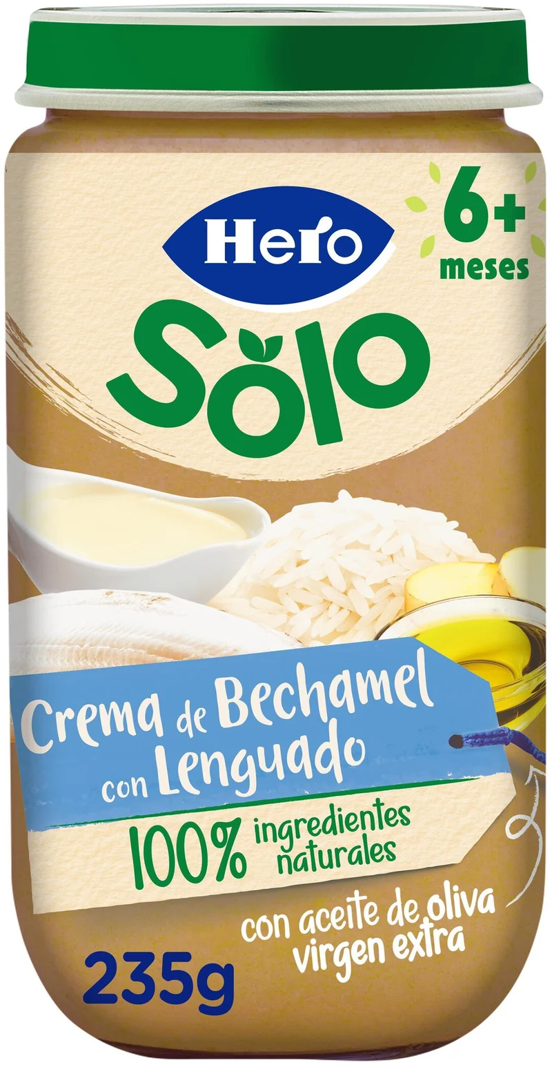 Potito pescado lenguado crema bechamel Hero baby 235g