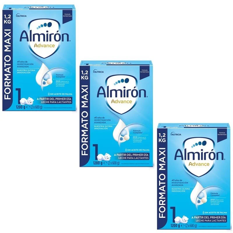 ALMIRÓN Advance 1 con Pronutra Leche para Lactantes Pack 3x1200gr
