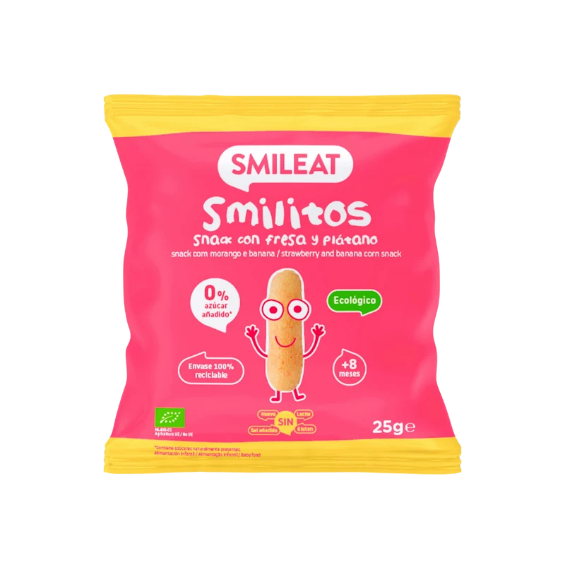 Smilitos Snack con Fresa y Plátano 25g
