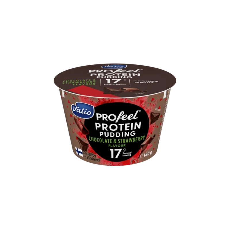 Valio Pudding de Chocolate y Fresa Alto en Proteínas