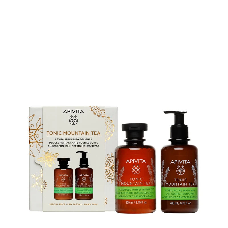 Apivita Gel De Ducha Tonic Mountain Tea 250ml + Leche Corporal 200ml