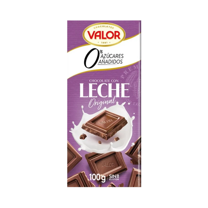 Chocolate con Leche sin Azúcares Añadidos Valor