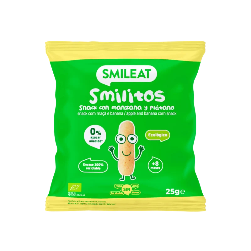 Smilitos Snack con Manzana y Plátano 25g