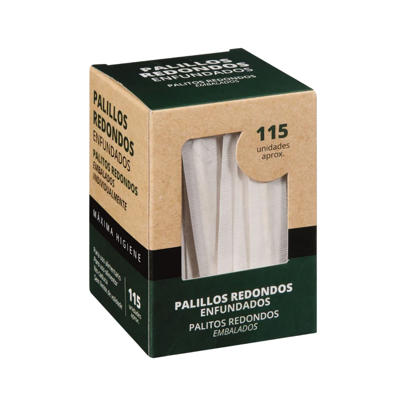Palillos Redondos Enfundados 115g