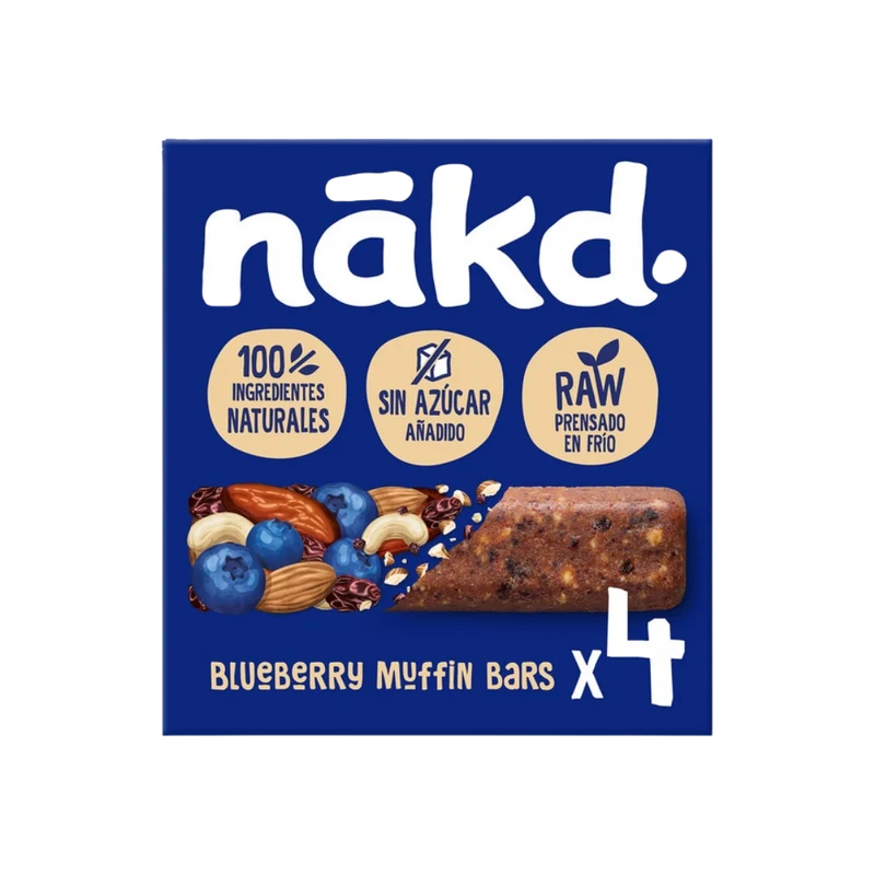 Barritas de Frutos Secos con Arándanos Nakd 4u