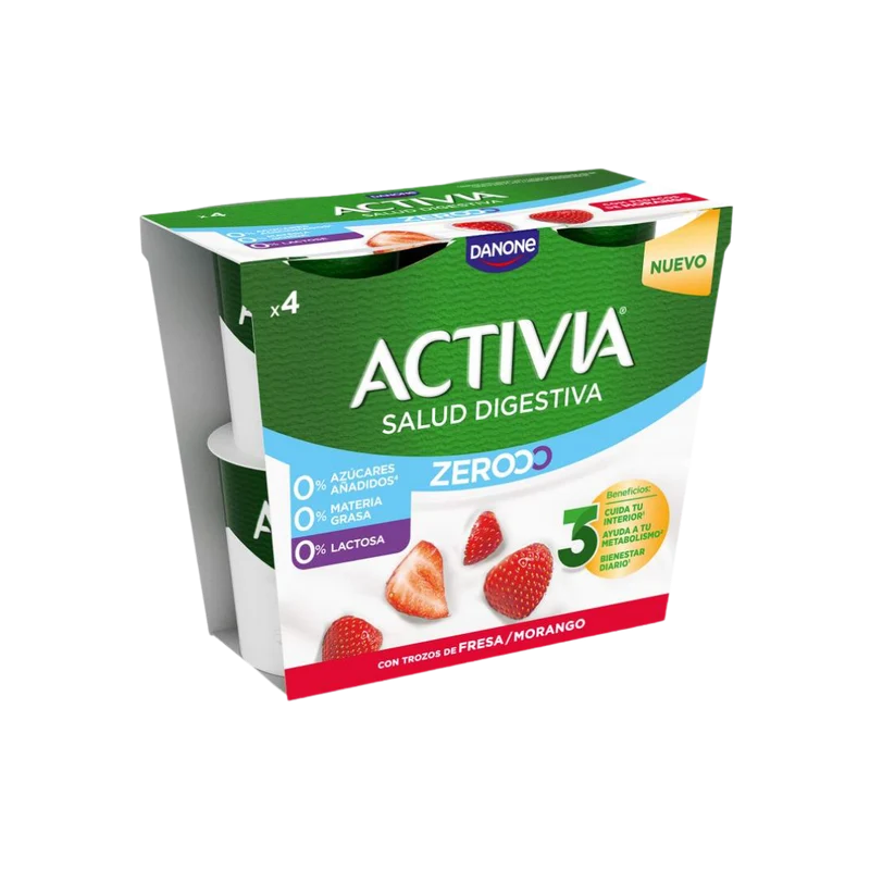 Activia Fresa 0% sin Lactosa