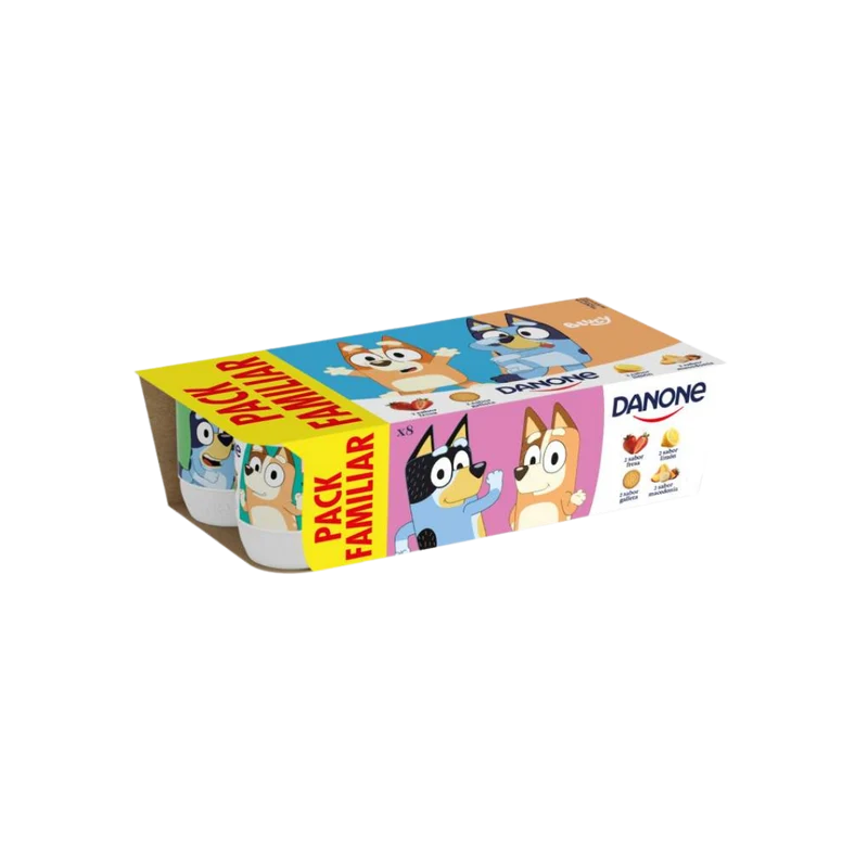 Yogur de Fresa/Limón/Galleta/Macedonia 8u