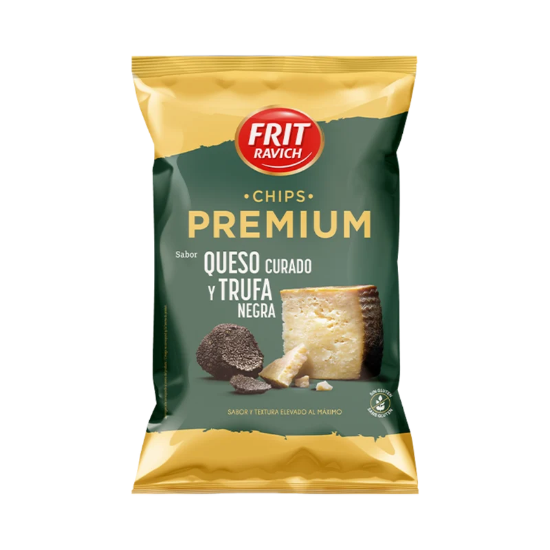 Frit Ravich Chips Premium Sabor Queso Curado y Trufa Negra