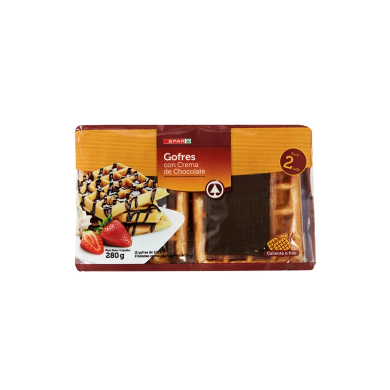 Gofres con Crema de Chocolate SPAR 2u