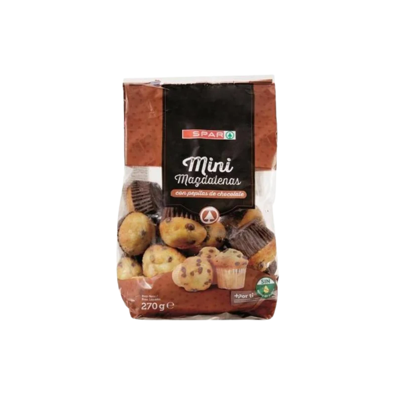 Mini Magdalenas con Pepitas de Chocolate SPAR 270g