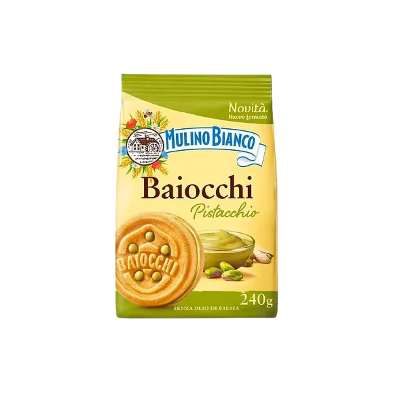 Mulino Bianco Galletas Baiocchi Pistacho
