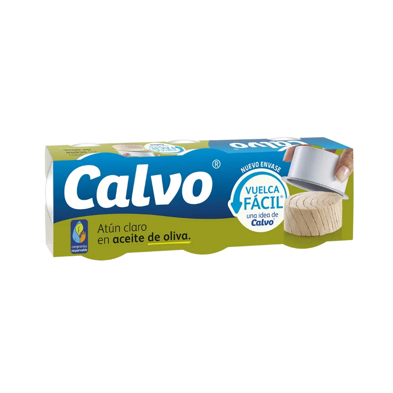 Atún Claro en Aceite de Oliva Calvo Pack 3