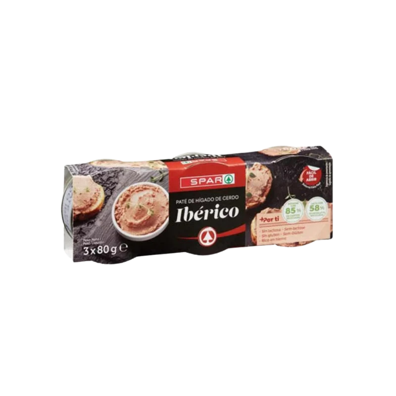 Paté de Hígado de Cerdo Ibérico SPAR 3x80g