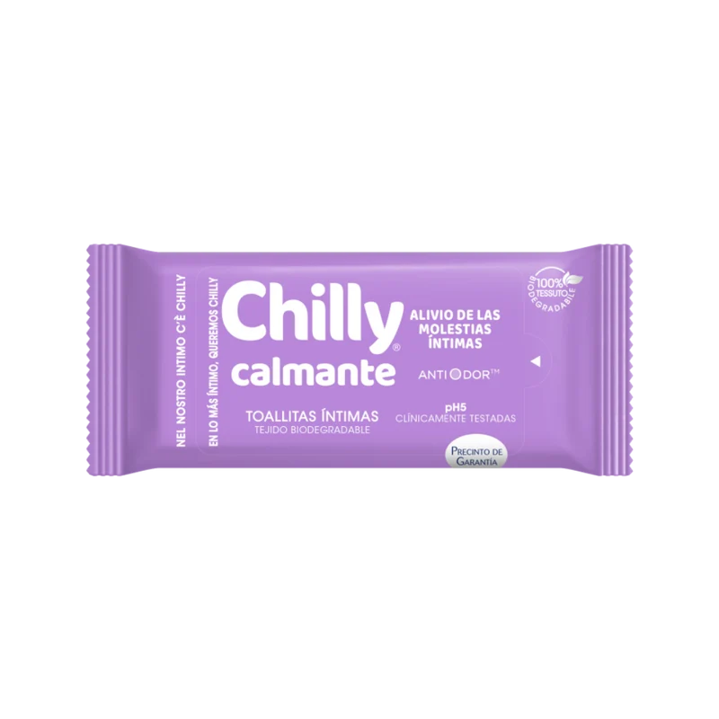 Toallitas Íntimas Chilly Calmante 12u