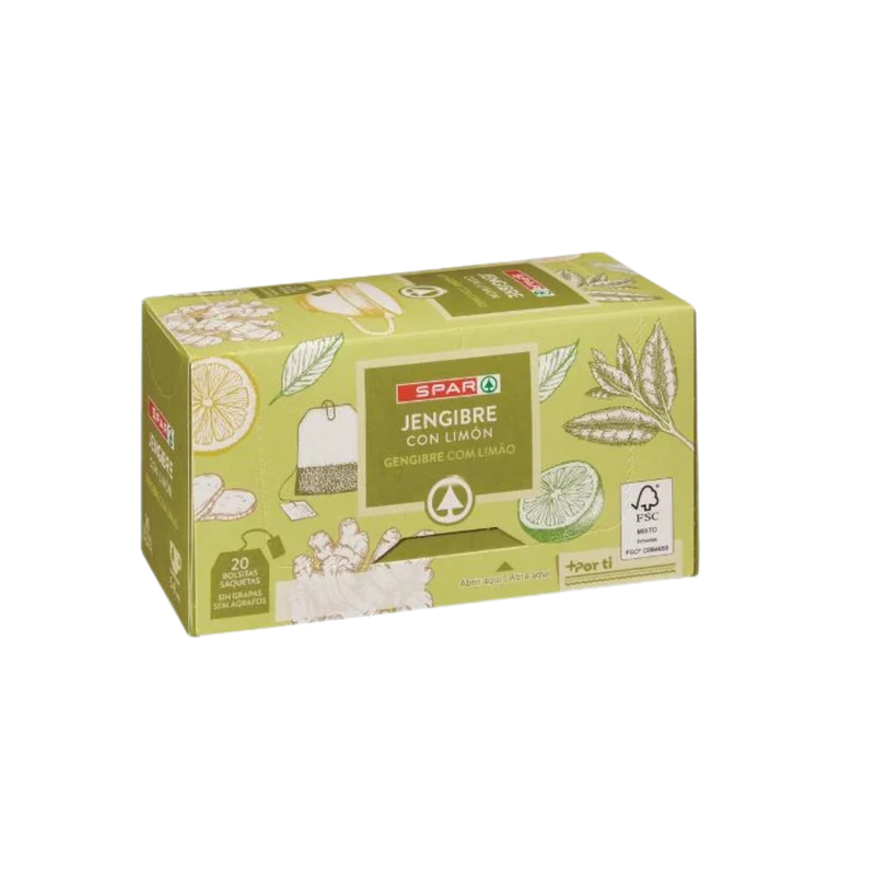 Infusión de Jengibre con Limón SPAR