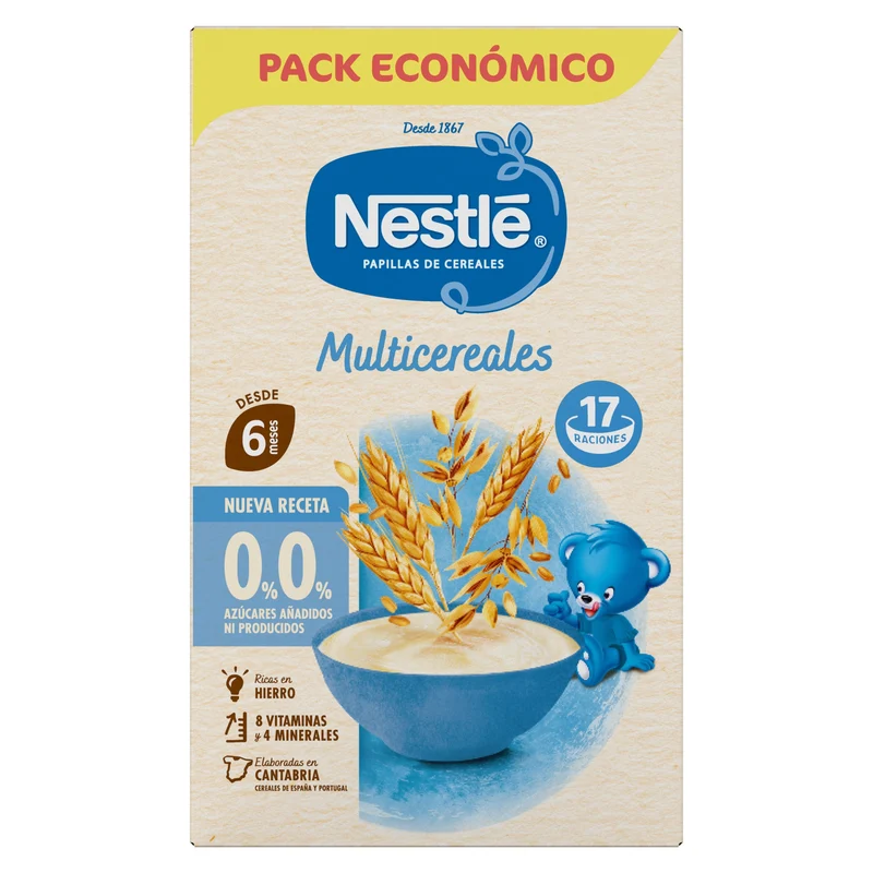 Papilla multicereales Nestle 255g