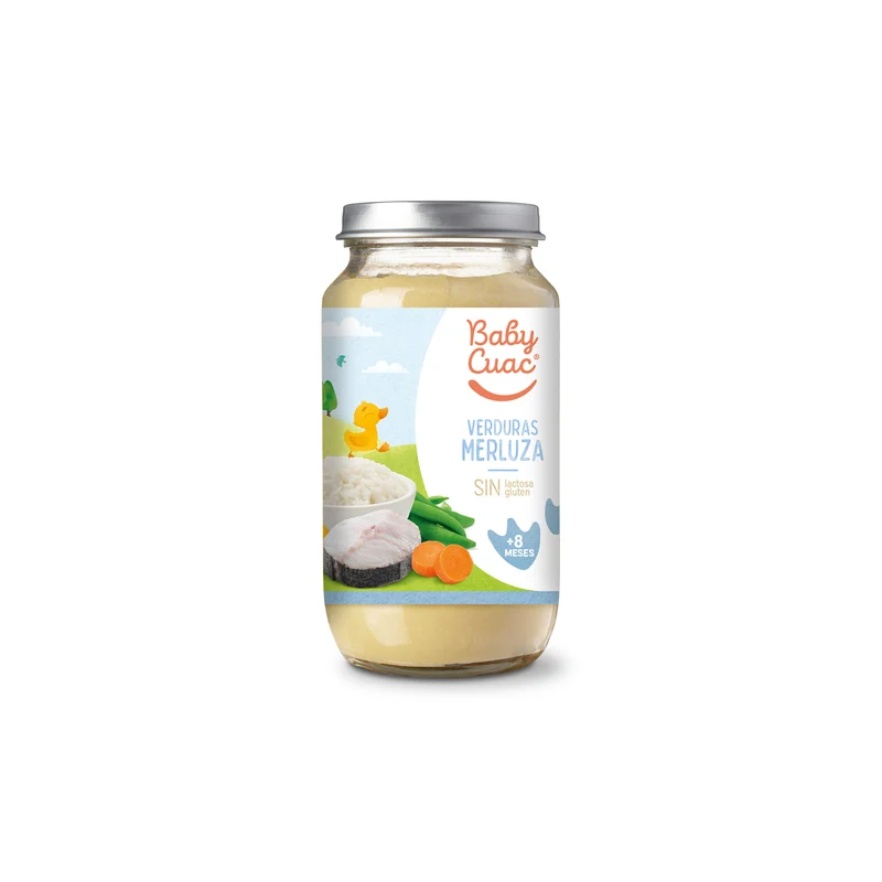Potito pescado verduras con merluza Baby cuac 250g