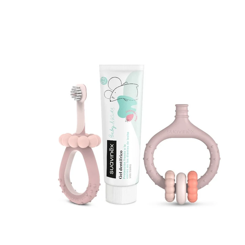 Suavinex Mi Primer Set Cuidado Dental +0M Rosa