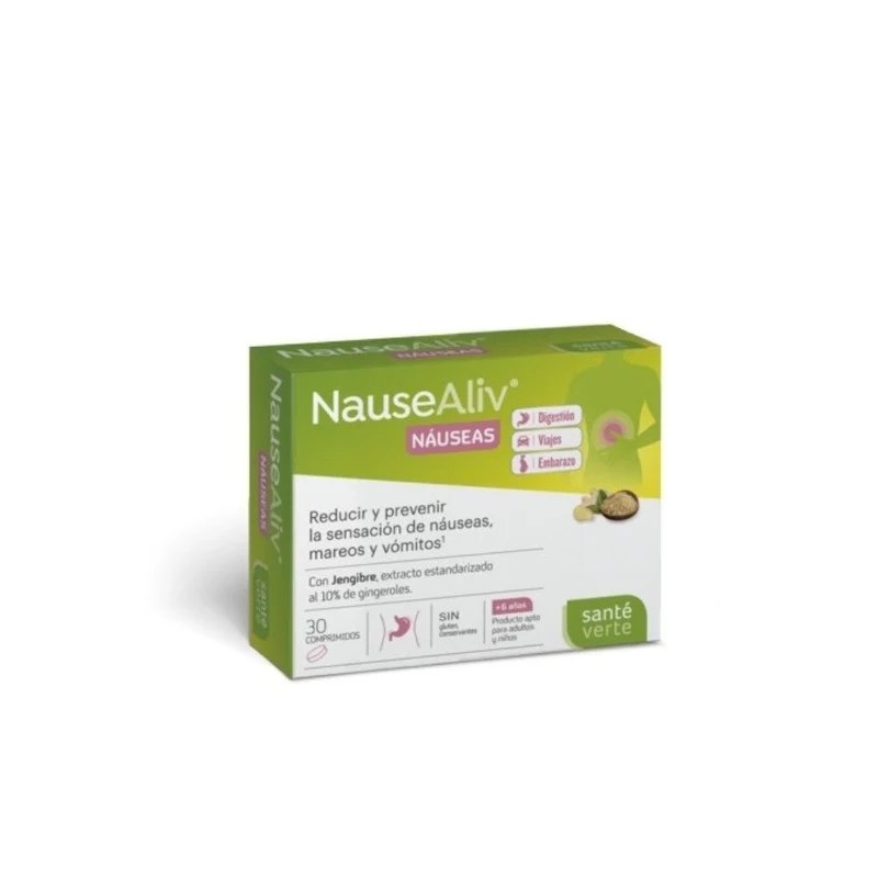 Santé Verte Nausealiv Cápsulas 30 ud