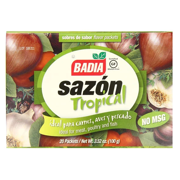 Badia sazon tropical x 3.52 oz