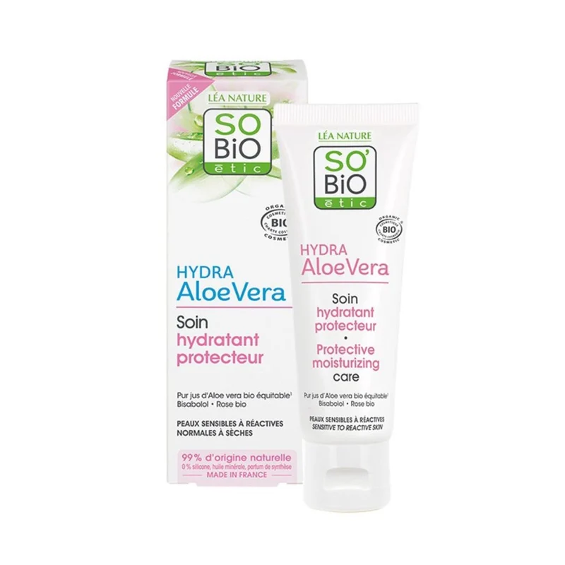 Crema hidratante protectora So'Bio étic 50 ml.