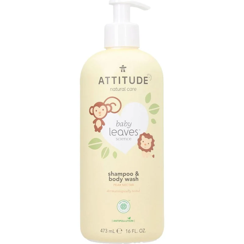 Champú y Gel bebés fragancia Nectar de Pera Attitude 473 ml