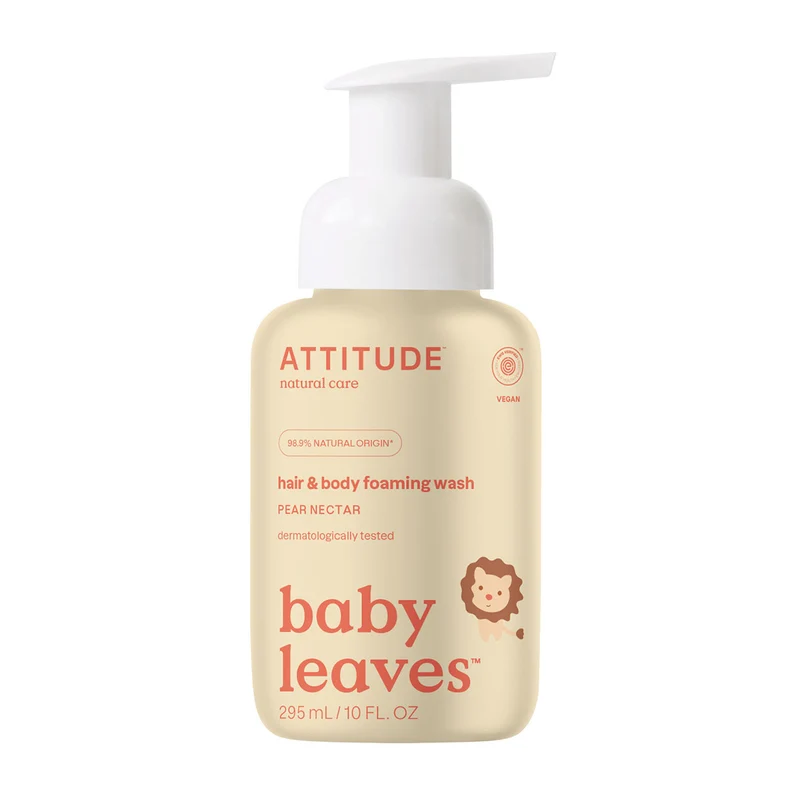 Champú y Gel bebés 2 en 1 fragancia Nectar de Pera Attitude 295 ml