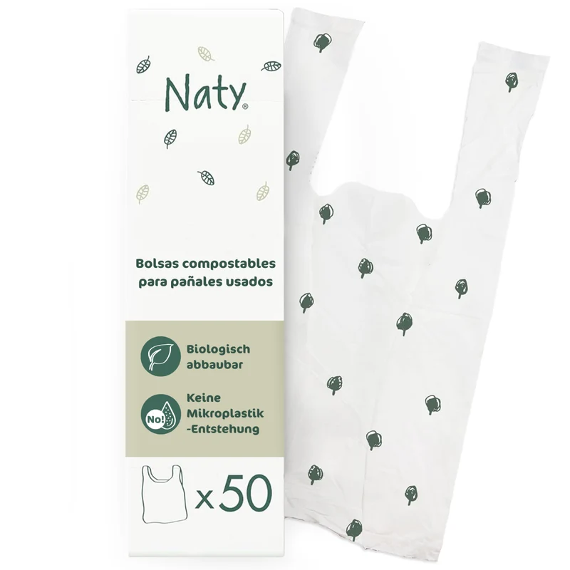 Bolsas desechables para pañales Naty 50 Uds