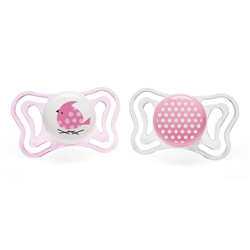 Chupete Physio Light silicona 2-6m 2ud Chicco Rosa