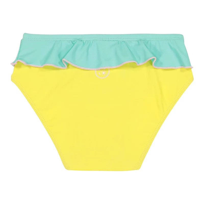 Bañador protector contra rayos UV amarillo y verde 6 meses