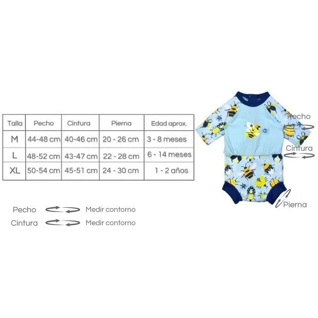 Traje Solar Bugs Life Happy Nappy - Splash about talla M