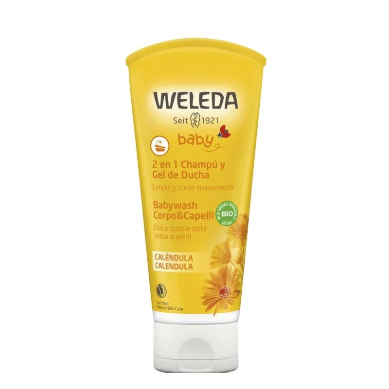 WELEDA Champú y Gel de Ducha 2 en 1 de Caléndula Bebé 200ml