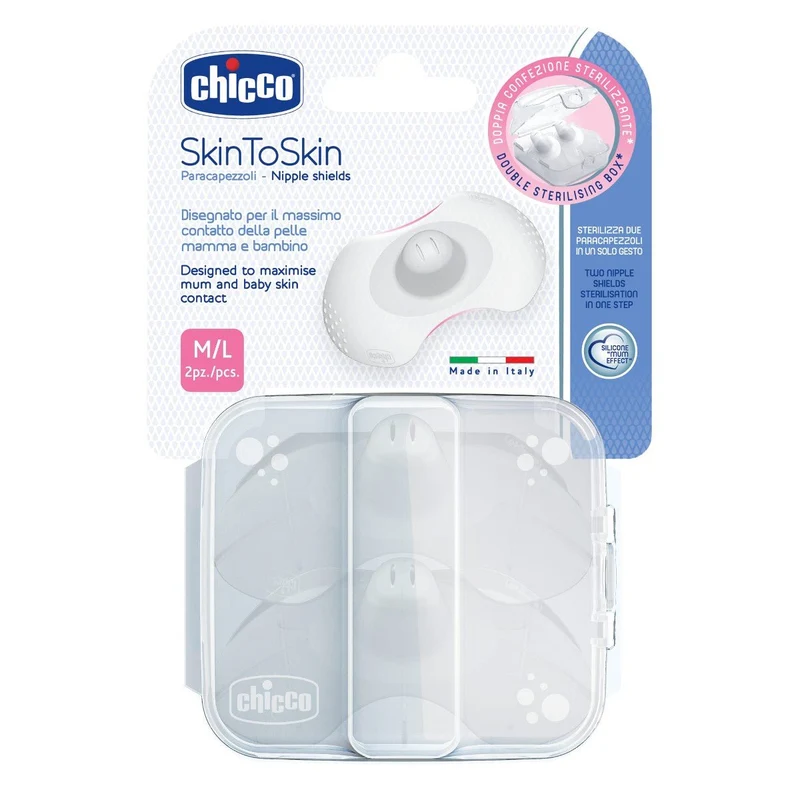 CHICCO Pezonera SkinToSkin Silicona M/L 2uds