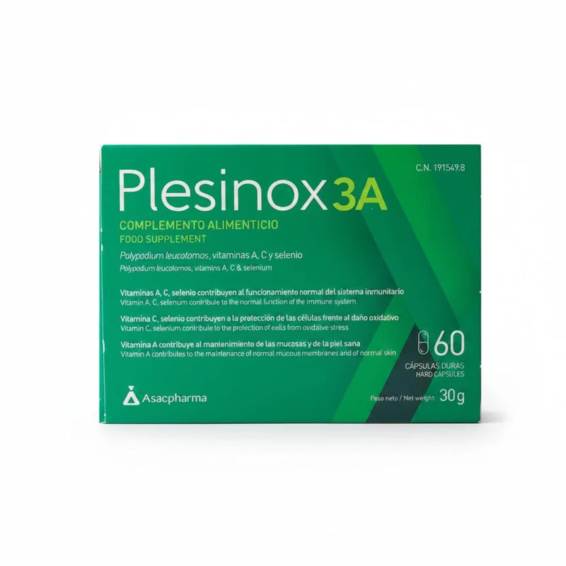 PLESINOX 3A Complemento Alimenticio 60 Cápsulas