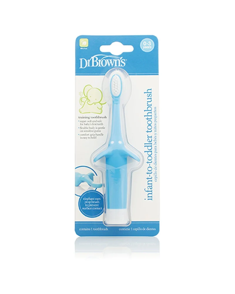 DR. BROWN'S Cepillo de Dientes Natural Flow Azul