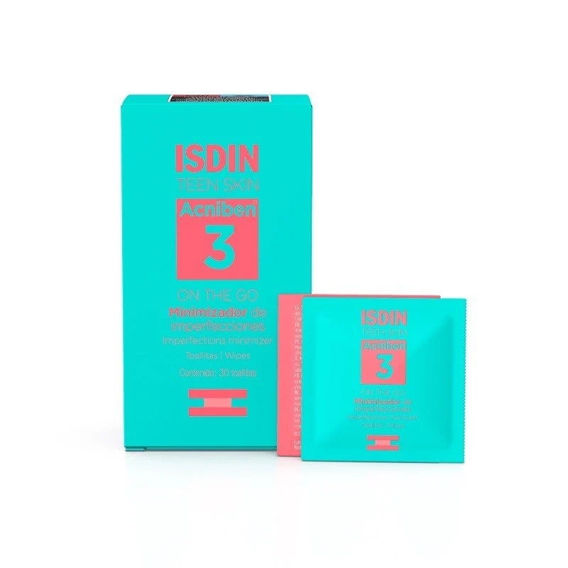 ISDIN ACNIBEN Teen Skin Minimizador de Imperfecciones 30 Toallitas