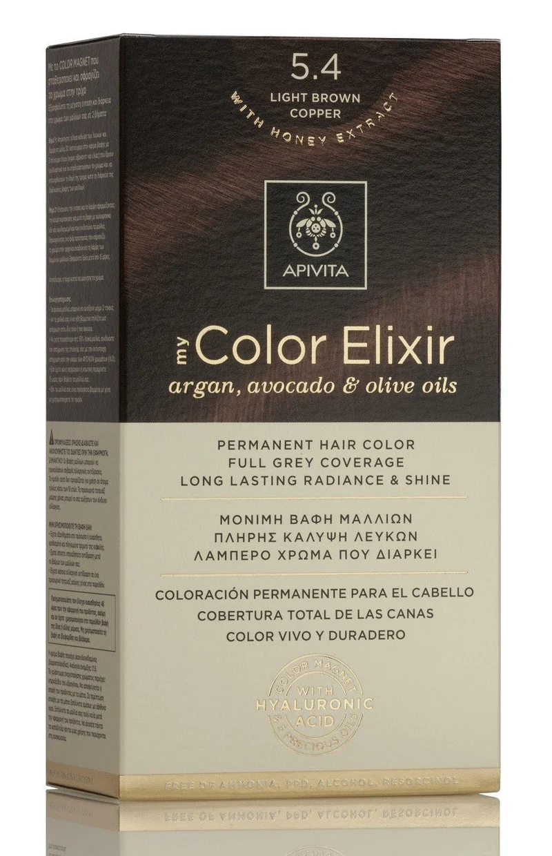 APIVITA Tinte 5.4 Castaño Claro Cobrizo My Color Elixir