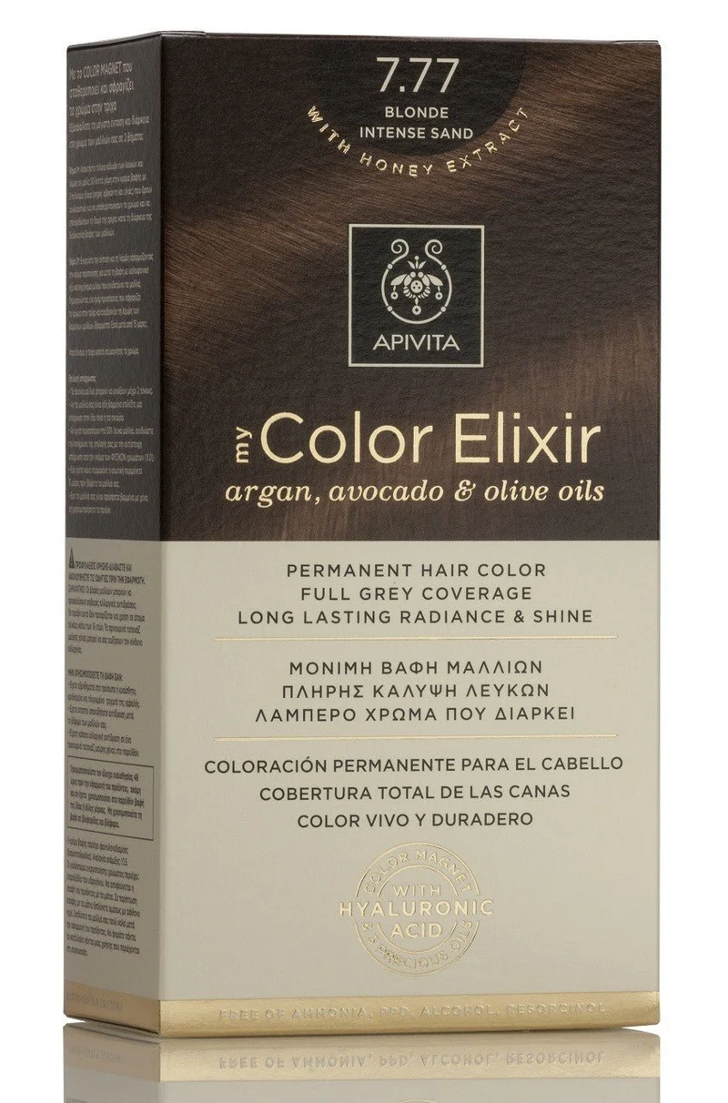 APIVITA Tinte 7.77 Rubio Arena Intenso My Color Elixir