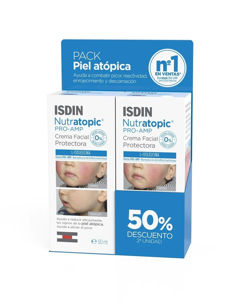 ISDIN Nutratopic Pro-AMP DUPLO Crema Facial 2X50ml