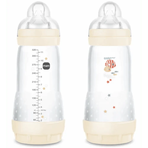 MAM Biberón Easy Start Anti Cólico 320ml - Blanco