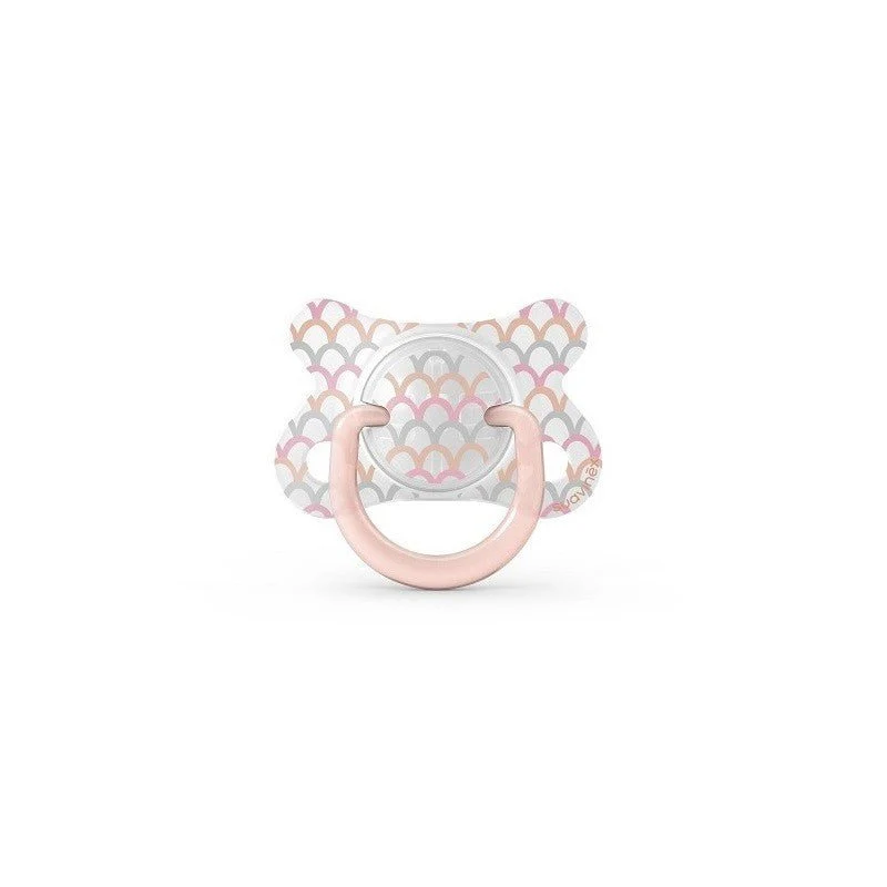 SUAVINEX Chupete Fusion Tetina Anatómica Silicona 2-4 Meses (Rosa Ondas)